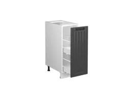 Vicco Apothekerschrank Fame-Line Weiß/Dunkelgrau 30 cm ohne Arbeitsplatte< Küchenschränke