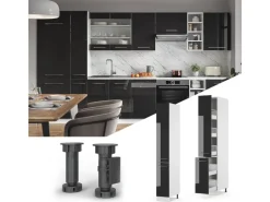 Vicco Apothekerschrank Fame-Line Medizinschrank für die Küche Hochglanz/Weiß 30 cm< Küchenschränke