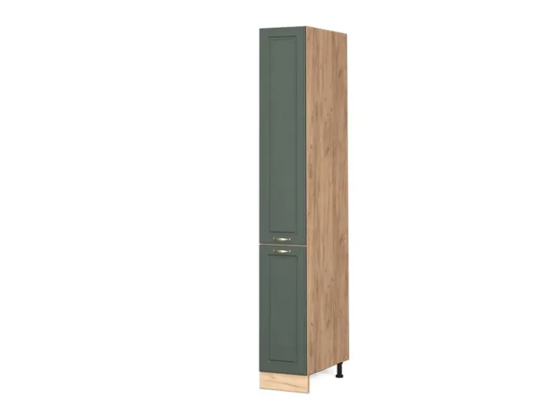 Küchenschränke<Vicco Apothekerschrank Fame-Line Grün-Gold Landhaus/Goldkraft Eiche 30 cm