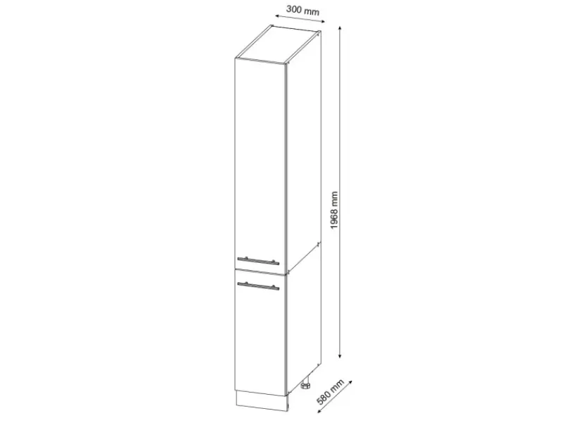 Küchenschränke<Vicco Apothekerschrank Fame-Line Grün-Gold Landhaus/Goldkraft Eiche 30 cm