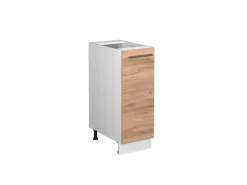 Einbauküchen<Vicco Apothekerschrank Fame-Line Goldkraft /Weiß 30 cm ohne Arbeitsplatte