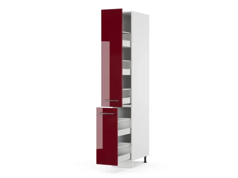 Küchenschränke<Vicco Apothekerschrank Fame-Line Medizinschrank für die Küche Bordeaux Hochglanz/Weiß 30 cm