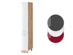 Vicco Apothekerschrank R-Line Medizinschrank für die Küche Hochglanz/Goldkraft Eiche 30 cm< Küchenschränke