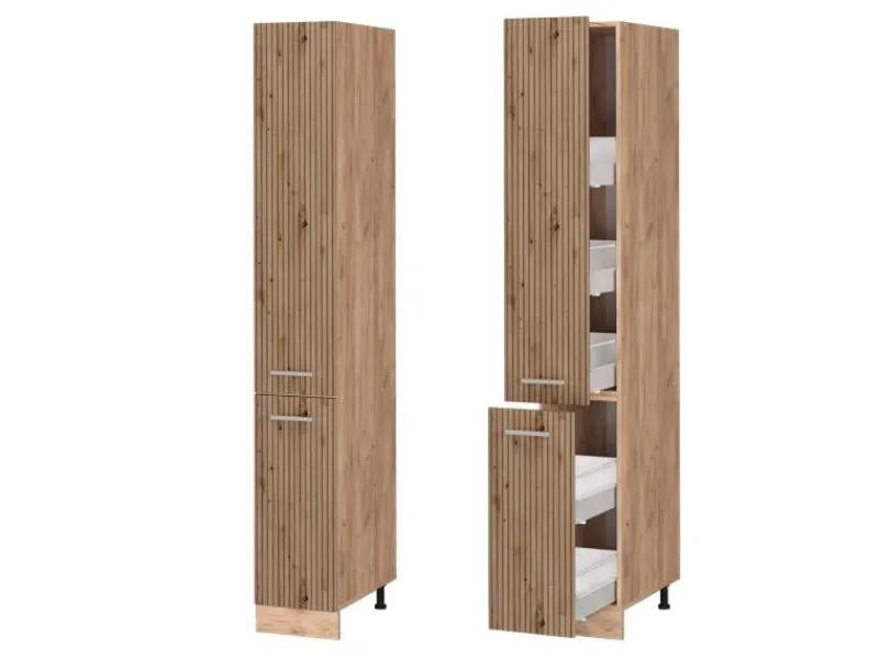 Discount Vicco Apothekerschrank R-Line Medizinschrank für die Küche Artisan-Eiche/Goldkraft Eiche 30 cm Artisan Eiche