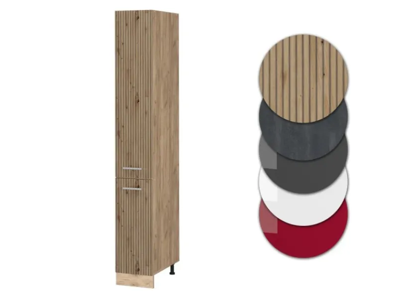 Discount Vicco Apothekerschrank R-Line Medizinschrank für die Küche Artisan-Eiche/Goldkraft Eiche 30 cm Artisan Eiche