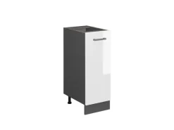 Vicco Apothekerschrank R-Line Hochglanz/Anthrazit 30 cm ohne Arbeitsplatte< Küchenschränke