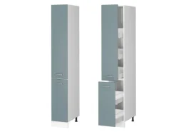 Vicco Apothekerschrank R-Line Medizinschrank für die Küche Blau-Grau/Weiß 30 cm< Küchenschränke