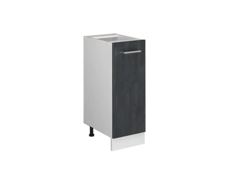 Outlet Vicco Apothekerschrank R-Line Medizinschrank für die Küche Schwarz Beton 30 cm ohne Arbeitsplatte Beton Anthrazit