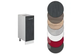 Outlet Vicco Apothekerschrank R-Line Medizinschrank für die Küche Schwarz Beton 30 cm ohne Arbeitsplatte Beton Anthrazit