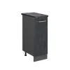 Sale Vicco Apothekerschrank R-Line Medizinschrank für die Küche Schwarz Beton 30 cm AP Anthrazit mit Anthrazit Korpus