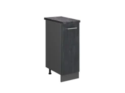 Sale Vicco Apothekerschrank R-Line Medizinschrank für die Küche Schwarz Beton 30 cm AP Anthrazit mit Anthrazit Korpus