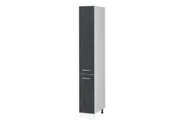 New Vicco Apothekerschrank R-Line Medizinschrank für die Küche Schwarz Beton/Weiß 30 cm Beton Anthrazit