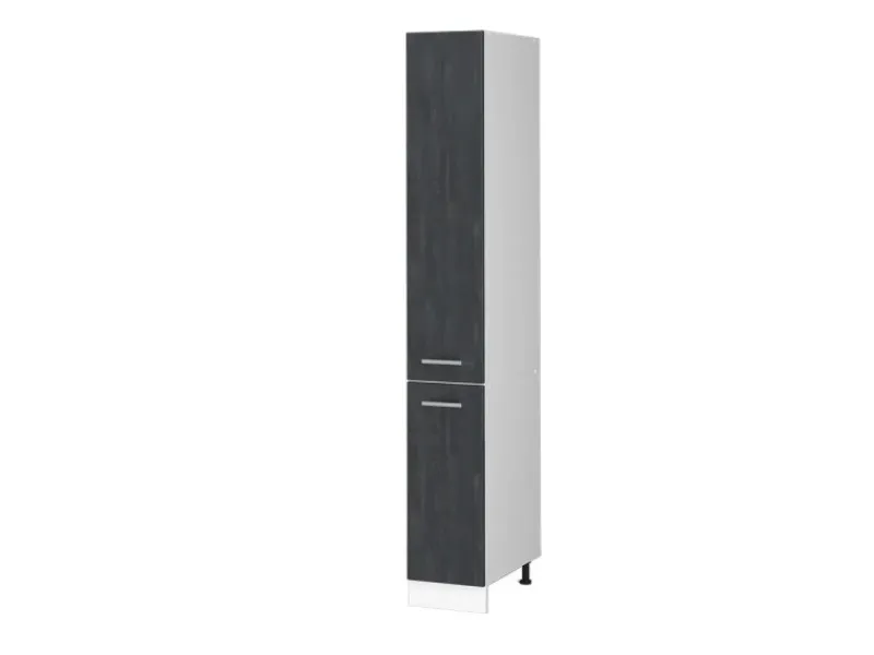 New Vicco Apothekerschrank R-Line Medizinschrank für die Küche Schwarz Beton/Weiß 30 cm Beton Anthrazit
