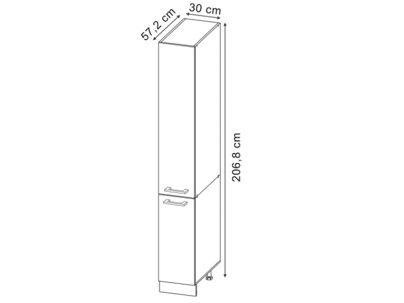 New Vicco Apothekerschrank R-Line Medizinschrank für die Küche Schwarz Beton/Weiß 30 cm Beton Anthrazit