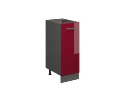 Vicco Apothekerschrank R-Line Bordeaux Hochglanz/Anthrazit 30 cm ohne Arbeitsplatte< Küchenschränke