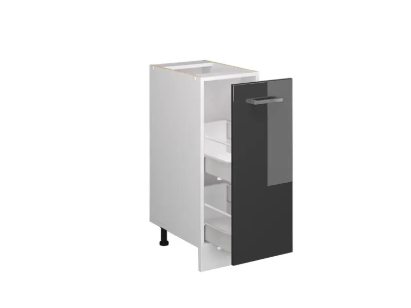 Vicco Apothekerschrank R-Line Hochglanz/Weiß 30 cm ohne Arbeitsplatte< Küchenschränke