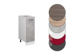 Küchenschränke<Vicco Apothekerschrank R-Line Medizinschrank für die Küche /Weiß 30 cm AP Anthrazit