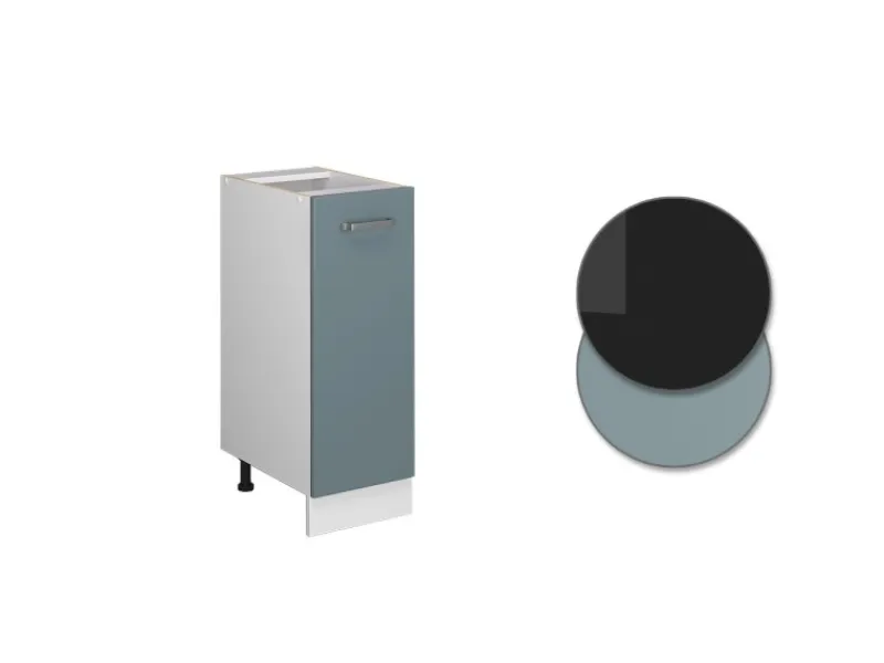 Vicco Apothekerschrank R-Line Blau-Grau/Weiß 30 cm ohne Arbeitsplatte< Küchenschränke