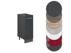 Best Vicco Apothekeschrank R-Line Medizinschrank für die Küche Schwarz Beton 30 cm ohne Arbeitsplatte Beton Anthrazit