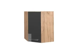 Vicco Eckhängeschrank Fame-Line Hochglanz/Goldkraft Eiche 57 cm< Küchenschränke