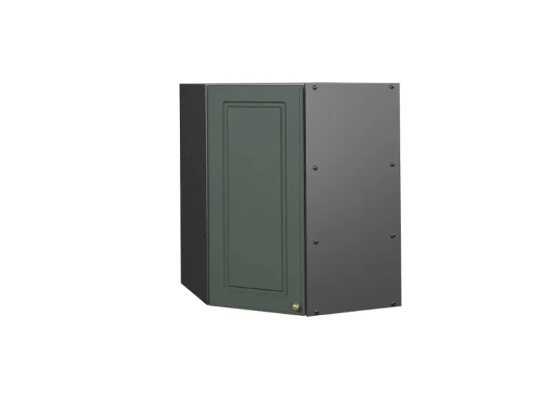 Vicco Eckhängeschrank Fame-Line Küchen-Eckschrank Grün-Gold Landhaus/Anthrazit 57 cm Dunkelgrün