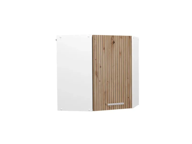 Best Vicco Eckhängeschrank R-Line Küchen-Eckschrank Artisan-Eiche/Weiß 57 cm Artisan Eiche