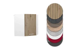 Best Vicco Eckhängeschrank R-Line Küchen-Eckschrank Artisan-Eiche/Weiß 57 cm Artisan Eiche