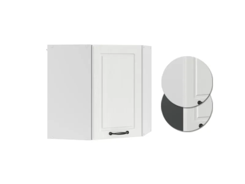 Vicco Eckhängeschrank R-Line Küchen-Eckschrank Landhaus/ 57 cm< Küchenschränke
