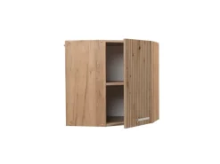 Best Vicco Eckhängeschrank R-Line Küchen-Eckschrank Artisan-Eiche/Goldkraft Eiche 57 cm Artisan Eiche