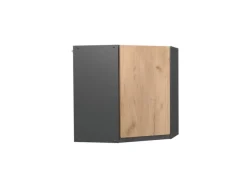 Küchenschränke<Vicco Eckhängeschrank R-Line Küchen-Eckschrank Goldkraft /Anthrazit 57 cm J-Shape