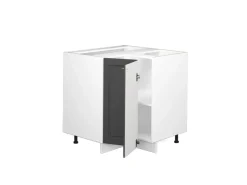 Vicco Eckunterschrank Fame-Line -Gold/Weiß 81 cm AP Anthrazit