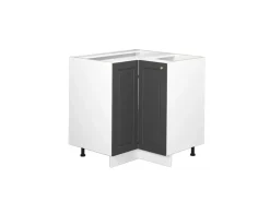 Vicco Eckunterschrank Fame-Line -Gold/Weiß 81 cm ohne Arbeitsplatte< Küchenregale