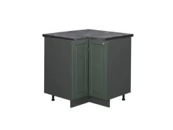 Sale Vicco Eckunterschrank Fame-Line Grün-Gold Landhaus/Anthrazit 81 cm AP Anthrazit Dunkelgrün