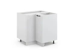 Discount Vicco Eckunterschrank Fame-Line Landhaus/ 81 cm ohne Arbeitsplatte Weiß