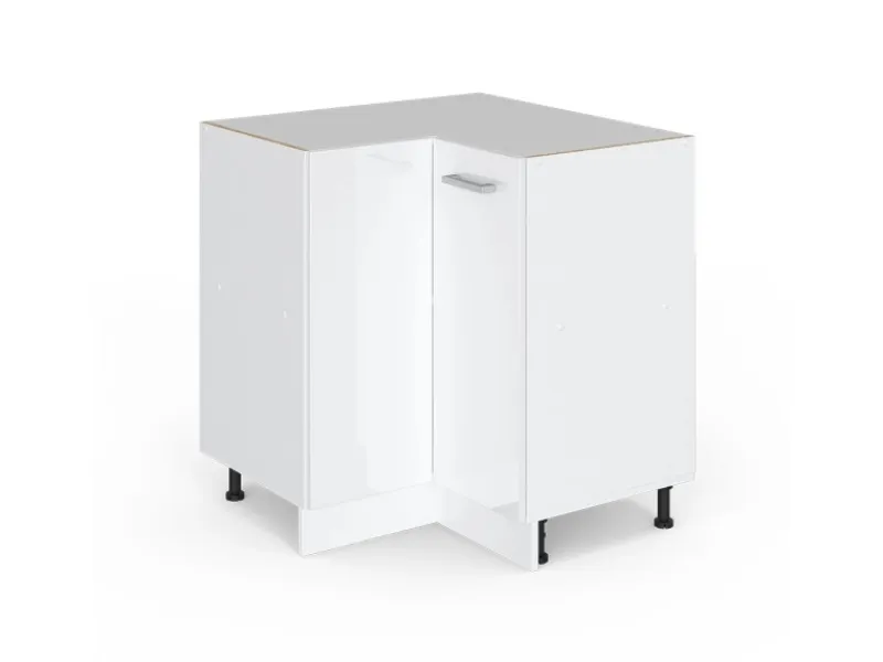 Vicco Eckunterschrank R-Line Hochglanz/ 76 cm ohne Arbeitsplatte< Küchenschränke