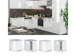 Vicco Eckunterschrank R-Line Hochglanz/ 76 cm ohne Arbeitsplatte< Küchenschränke