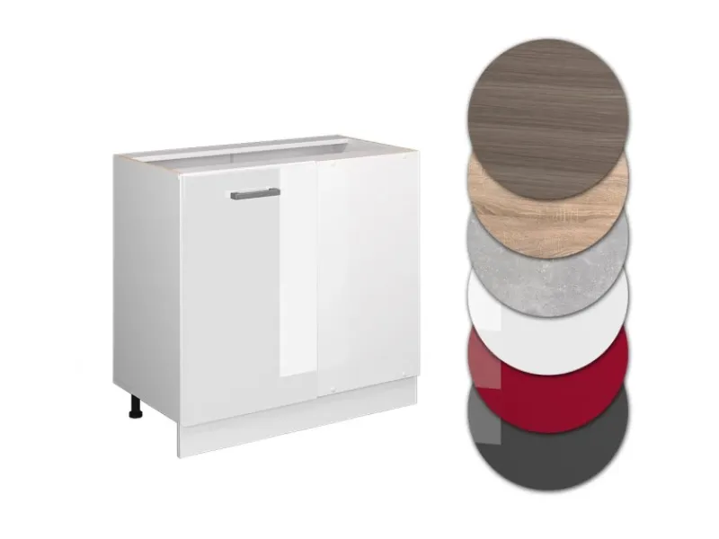 Vicco Eckunterschrank R-Line Hochglanz/ 86 cm ohne Arbeitsplatte< Küchenschränke