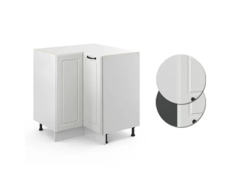 Vicco Eckunterschrank R-Line Landhaus/ 76 cm ohne Arbeitsplatte< Küchenschränke