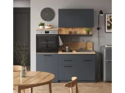 Vicco Egbert Küchenzeile 160 cm mit Ausziehbarem TischEgbert ohne E-Geräte< Miniküchen|Single-Küchen