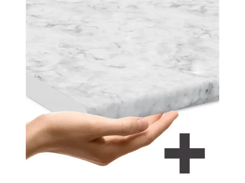 Hot Vicco Fame-Line Eckküche Bordeaux Hochglanz/Goldkraft Eiche 347 x 257 cm AP Marmor ohne E-Geräte Bordeaux-Glanz