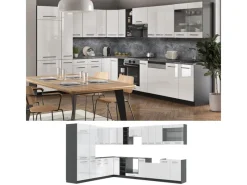 Vicco Fame-Line Eckküche /Anthrazit 347 x 257 cm AP Anthrazit ohne E-Geräte< Winkelküchen|Kücheninseln