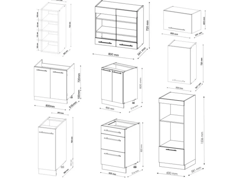 Vicco Fame-Line Küchenzeile -Gold Landhaus/Goldkraft Eiche 280 cm AP Marmor ohne E-Geräte< Einbauküchen