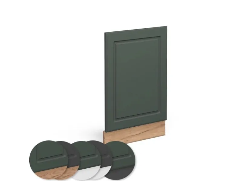 Einbauküchen<Vicco Frontblende Fame-Line Grün-Gold Landhaus/Goldkraft Eiche 45 cm ohne Arbeitsplatte