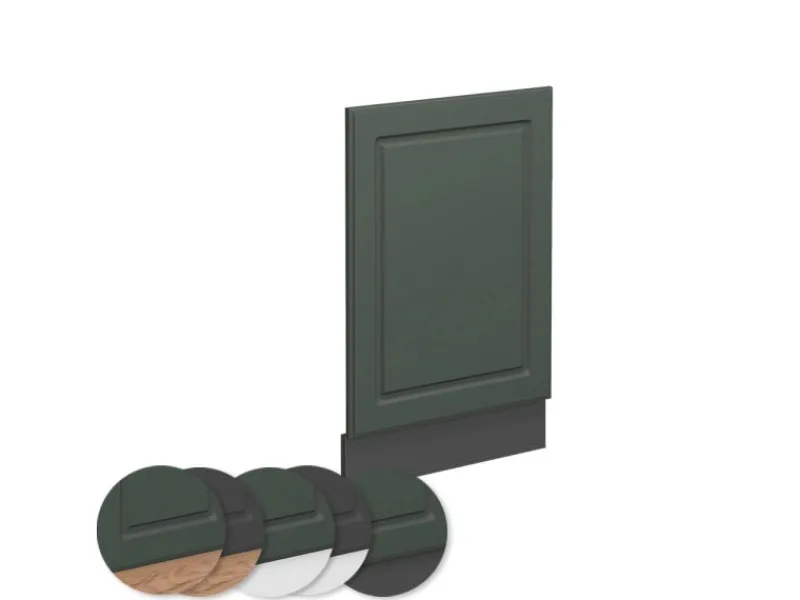 Clearance Vicco Frontblende Fame-Line Grün-Gold Landhaus/Anthrazit 45 cm ohne Arbeitsplatte Dunkelgrün
