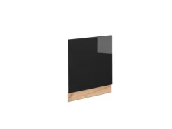 Vicco Frontblende Fame-Line Schwarz-Eiche Hochglanz/Goldkraft Eiche 60 cm ohne Arbeitsplatte< Einbauküchen