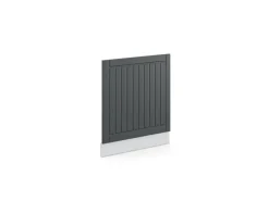 Einbauküchen<Vicco Frontblende Fame-Line Anthrazit Landhaus/Weiß 60 cm ohne Arbeitsplatte