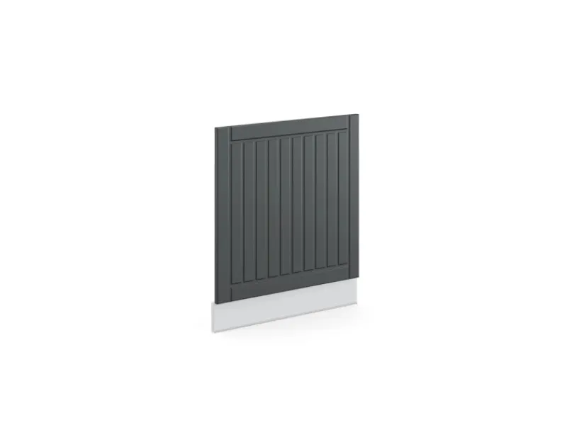 Einbauküchen<Vicco Frontblende Fame-Line Anthrazit Landhaus/Weiß 60 cm ohne Arbeitsplatte