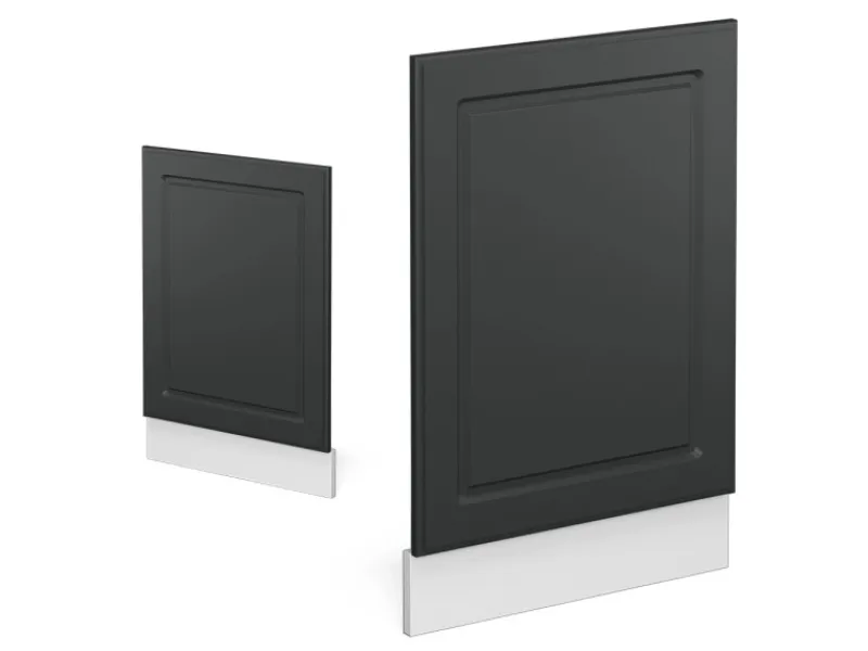 New Vicco Frontblende R-Line Anthrazit Landhaus/Weiß 45 cm ohne Arbeitsplatte Anthrazitgrau