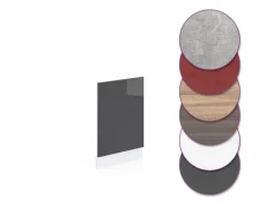Vicco Frontblende R-Line Hochglanz/Weiß 45 cm ohne Arbeitsplatte Anthrazit