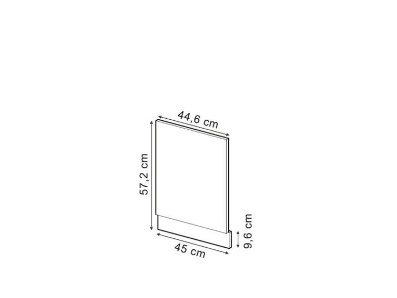 Vicco Frontblende R-Line Artisan-Eiche/Goldkraft Eiche 45 cm ohne Arbeitsplatte mit Goldkraft Eiche Korpus< Einbauküchen